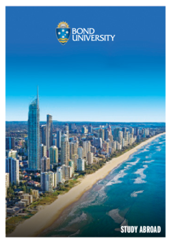 Bond University Auslandssemester Broschüre