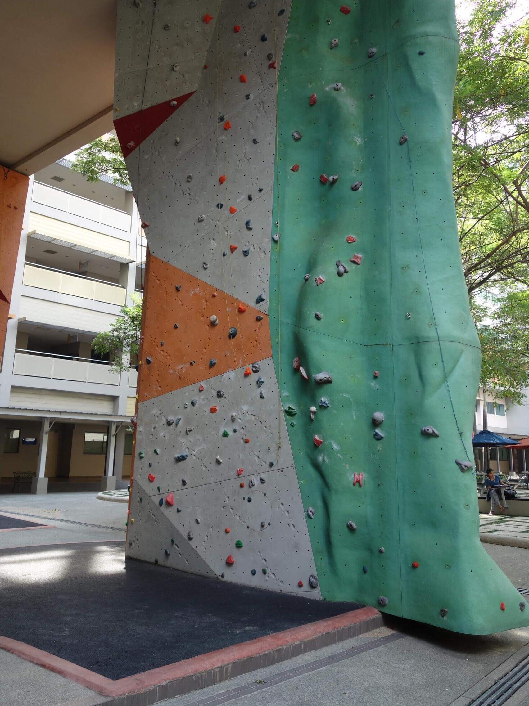 Climbing Wall auf dem Campus der Monash University