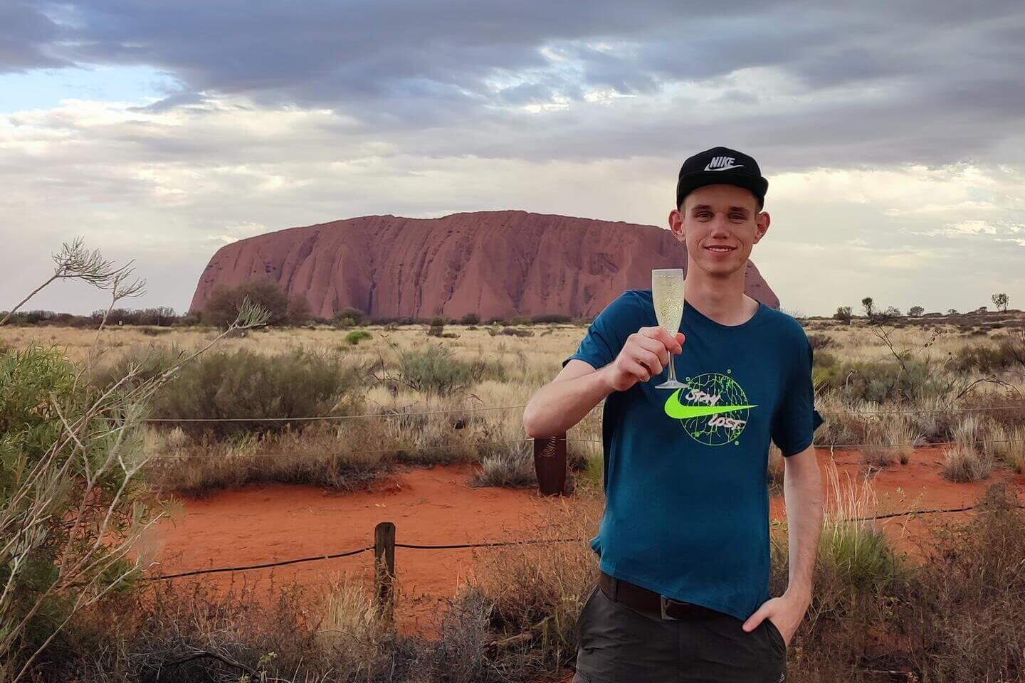 Vor dem Uluru