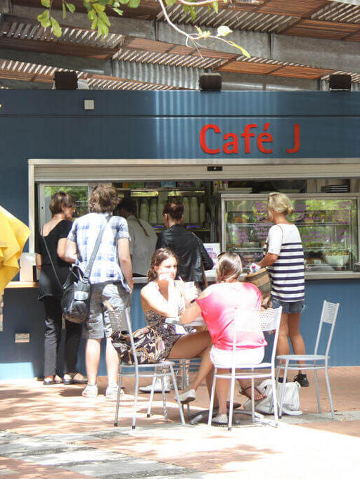 Café auf dem Sippy Downs Campus der USC in Australien