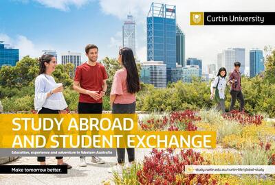 Curtin University Study Abroad Broschüre Deckblatt
